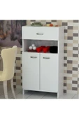 BMdekor Beyaz Çok Amaçlı Dolap - 2