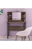 Meltem Çelik - BMdekor Makyaj Masası Leylak Ceviz Antrasit - 2