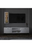 Meltem Çelik - BMdekor TV Ünitesi Cunda Beyaz LED Işıklı 150 cm thumbnail 2