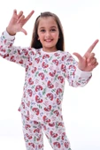 2'Li Paw Patrol Ve Sevimli Sky Desenli Kız Çocuk Pijama Takımı - 3