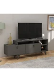 Meltem Çelik - BMdekor TV Sehpası Yaprak Antrasit 150 cm - 1