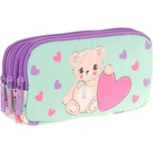 Kaukko Kıds 3 Bölmeli Kalem Çantası (plush Bear)krn-L8239 - 1