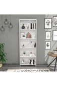 BMdekor Lilium 5 Raflı Dekoratif Kitaplık Beyaz thumbnail 1