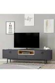 Meltem Çelik - BMdekor Tv Sehpası Doğal Antrasit thumbnail 3