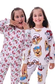 2'Li Paw Patrol Ve Sevimli Sky Desenli Kız Çocuk Pijama Takımı - 1
