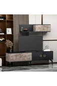 Meltem Çelik - BMdekor TV Ünitesi Zerda Gordion Siyah 180 cm thumbnail 2
