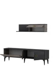 Meltem Çelik - BMdekor TV Ünitesi Zerda Gordion Siyah 180 cm thumbnail 4