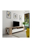 BMdekor Tv Ünitesi Sasa Beyaz Ceviz Cv202 thumbnail 2