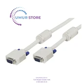 VGA 1.8 mt Kablo Erkek-Erkek NV301 Beyaz - 1