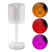 Powermaster HA-1788 Dekoratif RGB LED'li Ambiyans Masa Gece Lambası Şarjlı Dokunmatik Tuşlu - 1