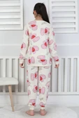 Tangled Hearts Desenli Kız Çocuk Pijama Takımı 8-13 thumbnail 9