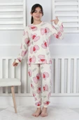 Tangled Hearts Desenli Kız Çocuk Pijama Takımı 8-13 thumbnail 5