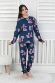 Tangled Hearts Desenli Kız Çocuk Pijama Takımı 8-13 thumbnail 10