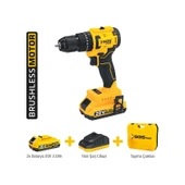 Sgs SGS5532 - 20 Volt 2 Amper 60 NM Tork Akülü Darbeli Matkap Vidalama Seti Çift Akülü thumbnail 1