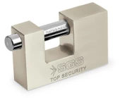 SGS 1367 Cam Kapı Kilidi Kayar Milli Saten Kaplama 90 mm - 1