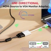HDMI To VGA Dönüştürücü 1080P&60Hz thumbnail 5