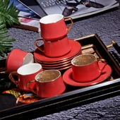 FIN-528 NEW BONE 120CC KAHVE FINC. TAKIMI 6 LI MAT RED - 1