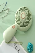 Şarjlı Sessiz Güçlü El Fanı Mini Taşınabilir USB Vantilatör 5 Pervaneli Fan - 4