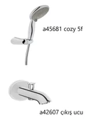 Vitra Artema Fold S Ankastre Banyo Bataryası 6 Lı Set N42253 Çıkış Uçlu - 2