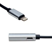Powermaster PM-3833 Lightning Şarj Ve Kulaklık Çevirici Kablo Adaptör - 2