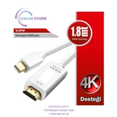 Q-Dpm Mini Displayport To HDMI 1.8mt Kablo - 2