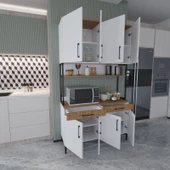 Ed Pet Dizayn Çok Amaçlı Dolap Mutfak Bangosu Kahve Köşesi - 4