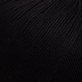 La Mia Lux Mercerized Cotton Siyah El Örgü İpi - 1 - 33741 thumbnail 2