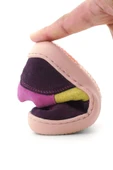 Rakerplus Bob Hakiki Deri Mor Pembe Barefoot Cırtlı Lastikli Bebek Sneaker Ayakkabı thumbnail 11