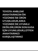 Toyota Chr C-hr Camry Corolla Cross Prius Prado Rav4 Hilux Uyumlu Anahtar Kılıfı 2.Resime Bakınız thumbnail 3