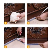 3 Metre 15 mm Kendinden Yapışkanlı kapı pencere rüzgar ses kesici şerit bant thumbnail 2