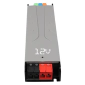 Powermaster PM-26844 12/24/36/48 Volt 8.4 Amper 200 Watt Metal Kasa Kademeli Adaptör Voltaj Göstergeli 189X51x27mm - 3