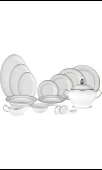 Perla Platin Yemek Takımı 60 Parça - 1