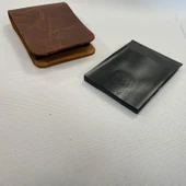 Dikey Akordiyon Plastik Kartlık Siyah, Deri Hobi Kartlık Cüzdan Yapımına Uygun - 5