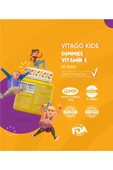 VİTAGO-Kids Gummies C Vitamini Içeren 60 Adet Çiğnenebilir Gummy Jel thumbnail 4