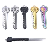 Paslanmaz Çelik, Katlanır, Cep Çakısı, Outdoor Kamp Bıçağı, Anahtarlıklı, 12 cm thumbnail 2