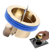 Pratik Anti Koku Önleyici, Tahliye Vanası, Duş Yer Sifonu, Geri Akış Önleyici, Gider Pis Koku Böcek Gider Aparatı, Büyük Boy, thumbnail 1