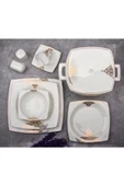 Bone Square Porselen 60 Parça Yemek Takımı - 31023 - 1