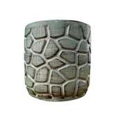 Bitki Tasarımı Ev dekorasyon Yeşil Eskitme Taş Desen Beton Saksı Çiçeklik Saksılık thumbnail 3