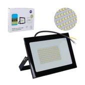 Powermaster PM-22572 100 Watt - 220 Volt 6500K IP66 150* Işık Açısı Siyah Slim Kasa Beyaz Led Projektör thumbnail 1