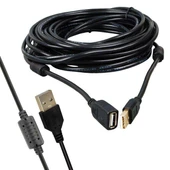 Powermaster PM-11955 Usb 2.0 Siyah Chipset 10 Metre Usb Uzatma Kablosu thumbnail 3