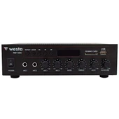 Westa WM-750U 80 Watt 100V-70V Mini 4-16 Ohm USB-SD-Bluetooth 2 Mikrofon Girişli Trafolu Anfi thumbnail 2
