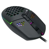 Lenovo Lecoo MS105 3200 DPI 6 Tuşlu Kablolu RGB Led Aydınlatmalı Gaming Oyuncu Mouse thumbnail 2