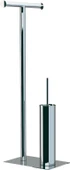 Line Bathroom Tuvalet Kağıtlık ve Fırçalık Ayaklı Krom 505008 Krom - 1