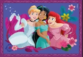 Clementoni 21517 Disney Princess  4 in 1 Super Color Puzzle thumbnail 2