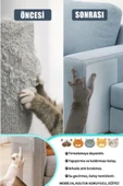 Dayanıklı Kolay Uygulanabilir Yapıştırılabilir Eşya Mobilya Koruyucu Kedi Tırmalama Matı 100 x 30 cm - 4