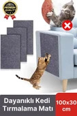 Dayanıklı Kolay Uygulanabilir Yapıştırılabilir Eşya Mobilya Koruyucu Kedi Tırmalama Matı 100 x 30 cm - 1
