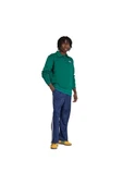 adidas Erkek  Yeşil  Sweatshirt GRAPHIC HALF Z JX8171 - 4
