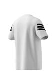 adidas Erkek  Beyaz  T-shirt M FI 3S REG T JD4880 thumbnail 10