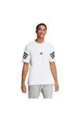 adidas Erkek  Beyaz  T-shirt M FI 3S REG T JD4880 thumbnail 2