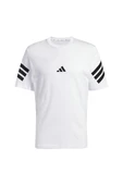 adidas Erkek  Beyaz  T-shirt M FI 3S REG T JD4880 thumbnail 1